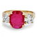 14k Yellow Gold 3.00ct Ruby 1.15ct Diamond Ring - 2