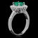 14K Gold 1.26ct Emerald 0.85ct Diamond Ring - 2
