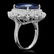 14k Gold 13.00ct Sapphire 1.85ct Diamond Ring - 2