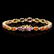 14k Gold 13.00ct Sapphire 0.80ct Diamond Bracelet - 2