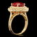14k Yellow Gold 6.20ct Ruby 1.50ct Diamond Ring - 2
