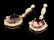 14k Y Gold 15ct Morganite 1.45ct Diamond Earrings - 2