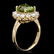 14k Gold 4.50ct Peridot 1.20ct Diamond Ring - 2