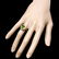 14k Gold 4.50ct Peridot 1.20ct Diamond Ring - 3