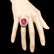 14k White Gold 18.00ct Ruby 2.00ct Diamond Ring - 4