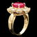 14k Yellow Gold 4.50ct Ruby 2.20ct Diamond Ring - 3