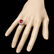 14k White Gold 4.00ct Ruby 0.70ct Diamond Ring - 3