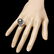 14k White Gold 14mm Pearl 0.70ct Diamond Ring - 3