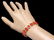 14k Gold 25ct Coral 1.40ct Diamond Bracelet - 4
