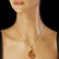14K Gold 41.00ct Citrine Diamond Pendant - 3