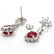 14k Gold 4.00ct Ruby 2.50ct Diamond Earrings - 2