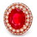 14k Rose Gold 11.00ct Ruby 1.40ct Diamond Ring - 2