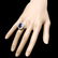 14k Gold 4.50ct Sapphire 1.45ct Diamond Ring - 3