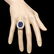 14k Gold 11.50ct Sapphire 2.50ct Diamond Ring - 4