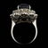 14k White Gold 6.00ct Sapphire 3ct Diamond Ring - 3
