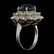 14k White Gold 6.00ct Sapphire 3ct Diamond Ring - 5