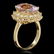 14K Gold 5.90ct Kunzite 1.76ct Diamond Ring - 2