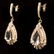 14K Gold 13.6ct Morganite 6.73ct Diamond Earrings - 2