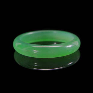 Jadeite Bangle: ****** Jadeite Bangle ****** One Women's, Natural Jadeite Bangle / Main Stone: Natural Jadeite / Shape: Round / Total Carat Weight: 247 ct / Weight of item: 49 grams / Color: Intense Green /