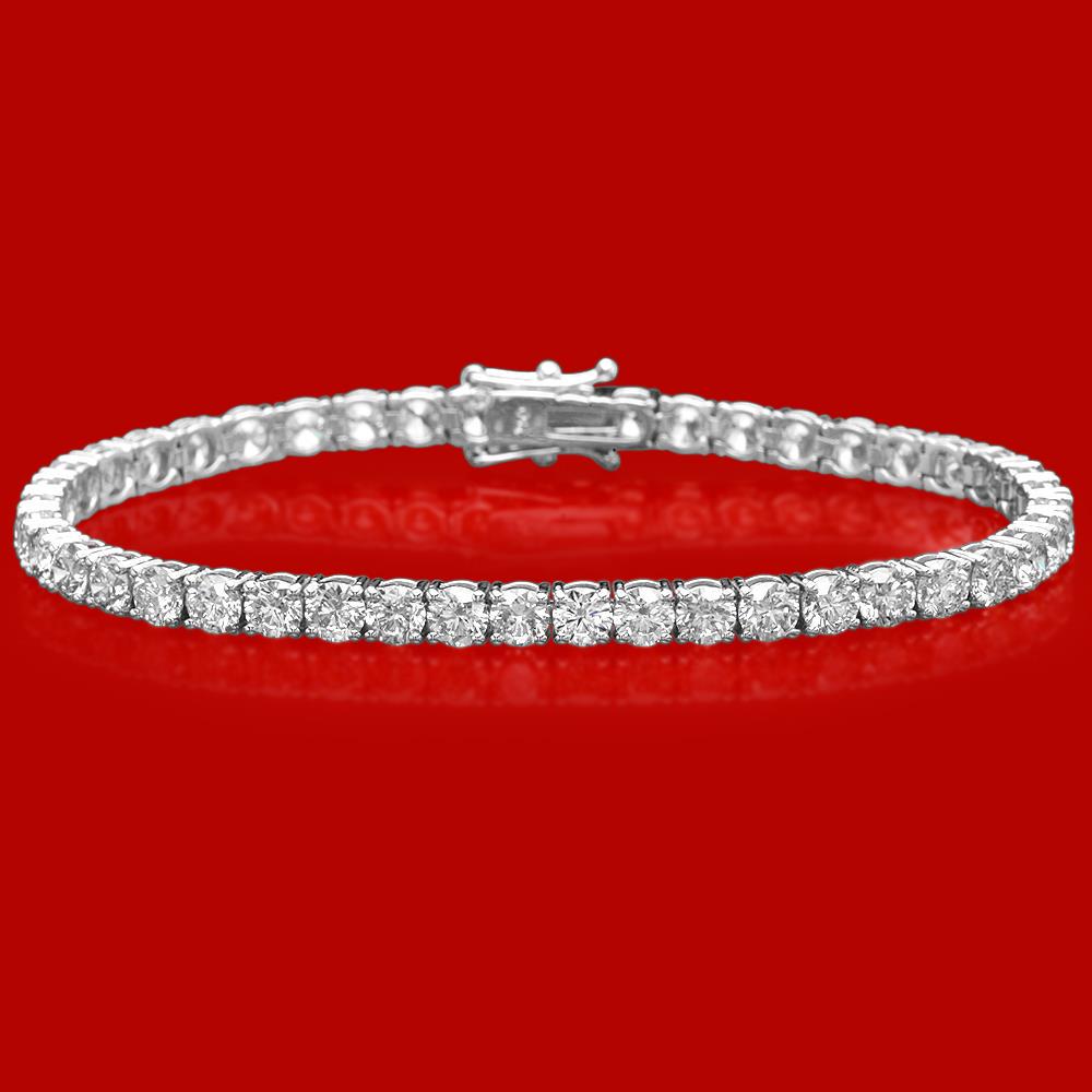 18k Gold 10.75ct Diamond Bracelet: Retail: $59,400.00 ****** 18k Gold 10.75ct Diamond Bracelet ****** Metal: 18k Solid White Gold / Size: 7 / Total Item Weight: 13.7 grams / Country Made: United States / / Main Stone: Diamond / Carat T