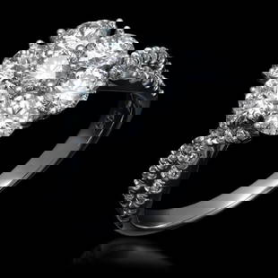 14K Gold 2.02ct Diamond Ring: Retail: $7,895.00******14K Gold 2.02ct Diamond Ring******Metal: 14K Solid White Gold / Total Item Weight: 3.8 grams / Country Made: United States/ /Main Stone: Diamond / Carat Total Weight: 2.02 /
