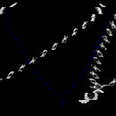 14k Gold 27ct Sapphire 3.35ct Diamond Necklace