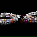 14k Gold 24ct Sapphire 1.25ct Diamond Bracelet