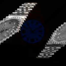Rolex DateJust SS 36mm Custom Diamond Bezel Men's Wristwatch