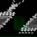 14K Gold 9.35ct Emerald 2.00ct Diamond Pendant