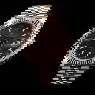 Rolex DateJust Two-Tone 41mm Men's Wristwatch: ****** Rolex DateJust Two-Tone 41mm Rose Gold Men's Wristwatch ****** One Mens, Rolex DateJust 41mm Hidden Clasp Mens Wristwatch Stainless Steel electronically tested and polished / Case: Stainless St