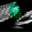 18K Gold 3.68 Emerald .61 Diamond Ring