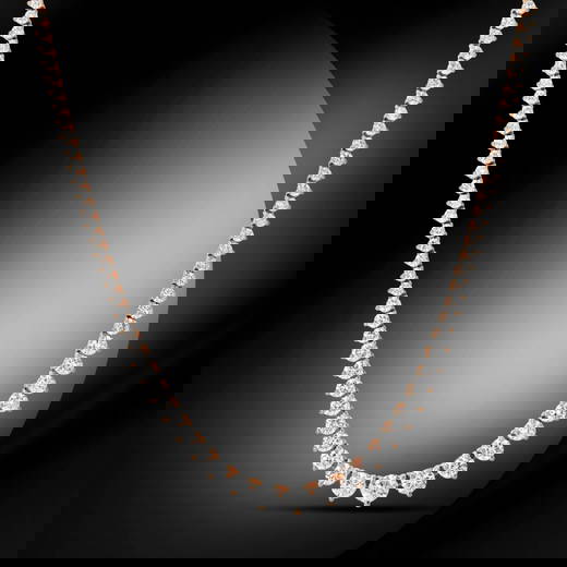 14K Gold 8.20cts Diamond Necklace