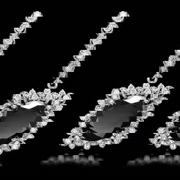 14k White Gold 13.88ct Diamond Earrings