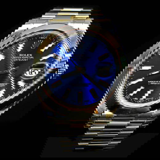 Rolex DateJust ll 41mm Blue Index Dial Men's Wristwatch