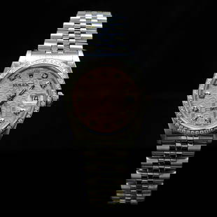 Rolex DateJust 31mm Jubelee Diamond Dial & Bezel Aprox. 1.5 cts. Womens Wristwatch: ****** Rolex DateJust 31mm Custom Jubelee Diamond Dial & Bezel Aprox. 1.5 cts. Men's Wristwatch ****** One Womens, Rolex DateJust 31mm Custom Jubelee Diamond Dial & Bezel Aprox. 1.5 cts. Wristwatch St