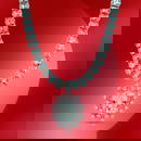 14K Gold 39.89cts Aquamarine & 0.60cts Diamond Necklace