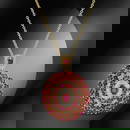 14K Gold 8.22cts Ruby & 0.67cts Diamond Pendant