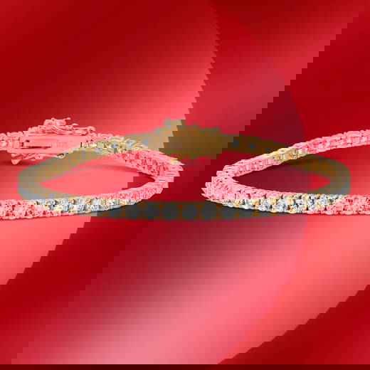 14K Gold 6.28cts Diamond Bracelet