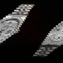 Rolex DateJust SS 36mm Custom Diamond Bezel Men's Wristwatch