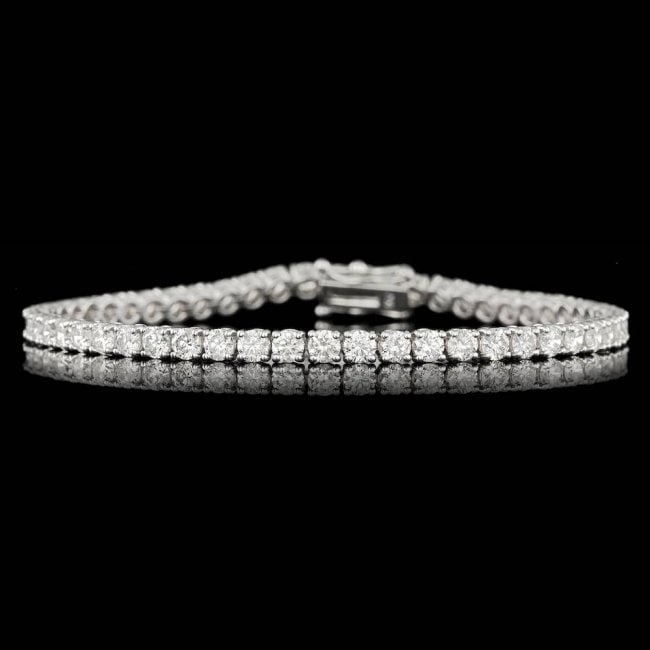 18k White Gold 6.55ct Diamond Bracelet (1 of 6)