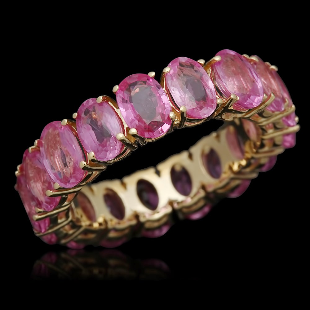 14K Gold 10.28ct Pink Sapphire Ring (1 of 5)