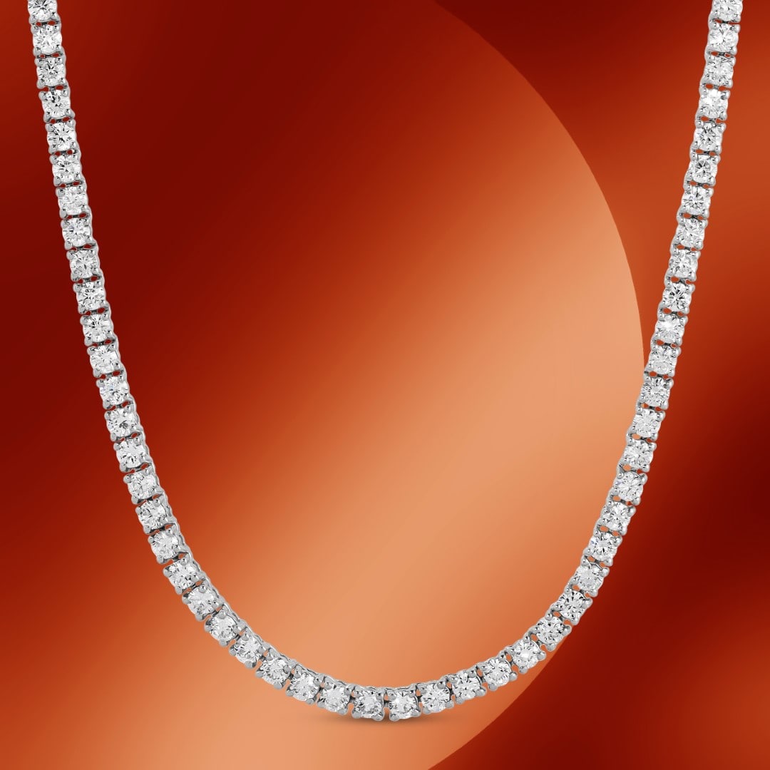14K Gold 7.00cts Diamond Necklace: Retail: $34,380*****14K Gold Diamond Necklace*****Metal: 14K White Gold/ Total Wt.:7.00cts / Country Made US// Main Stone: Natural Diamond / Carat Total Wt.: 7.00cts / Treatment: None/ Color: None / C