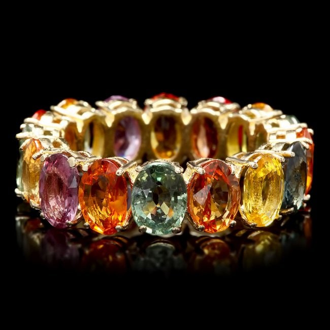 14k Yellow Gold 14.00ct Sapphire Ring: Retail: $5,800.00 ****** 14k Yellow Gold 14.00ct Sapphire Ring ****** Metal: 14k Solid Yellow Gold / Size: 10 / Total Item Weight: 7.0 grams / Country Made: United States / / Main Stone: Sapphire /