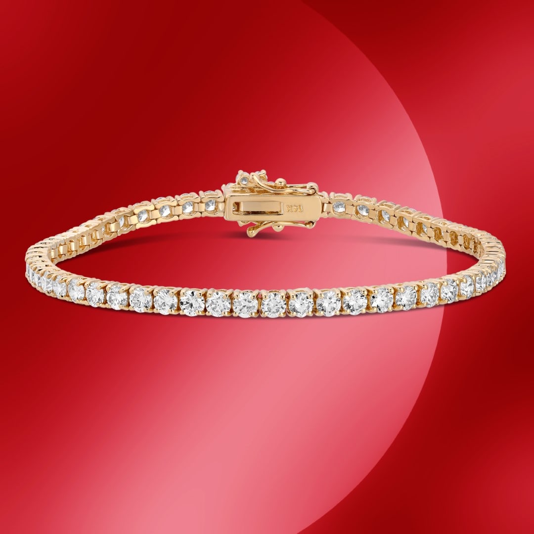 14K Gold 6.28cts Diamond Bracelet (1 of 5)