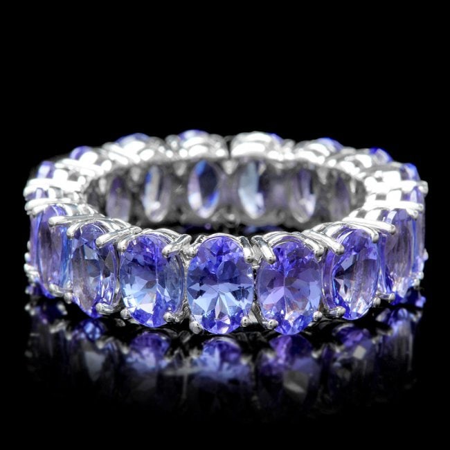 14k White Gold 7.70ct Tanzanite Ring (1 of 5)