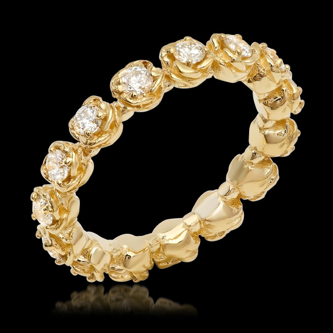 14K Yellow Gold 1.14cts. Diamond Ring: Retail: $4,705.00***** 14K Yellow Gold 1.14cts. Diamond Ring****** Metal: 14K Yellow Gold/ Total Wt.: 4.8g/ Country Made USA// Main Stone: Diamond/ Carat Total Wt: 1.14cts / Treatment: None/ Color Gra