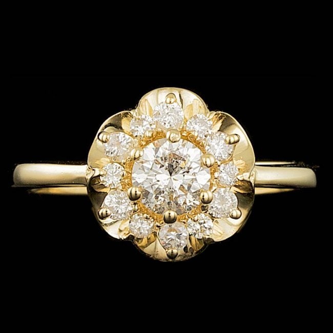 14k Yellow Gold .8ct Diamond Ring (1 of 6)