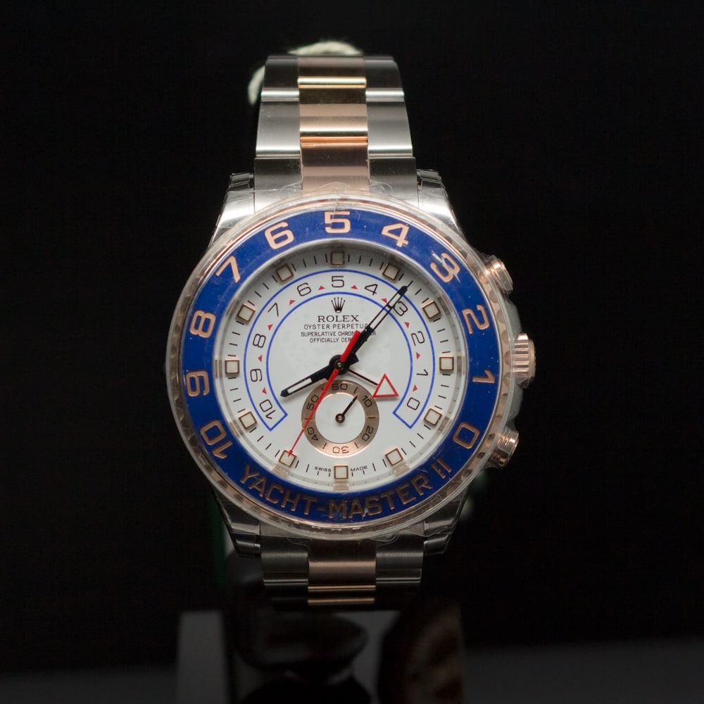 Rolex Two-Tone 44mm Yacht Master II Steel & EverRose Gold Men's Wristwatch (1 of 3)