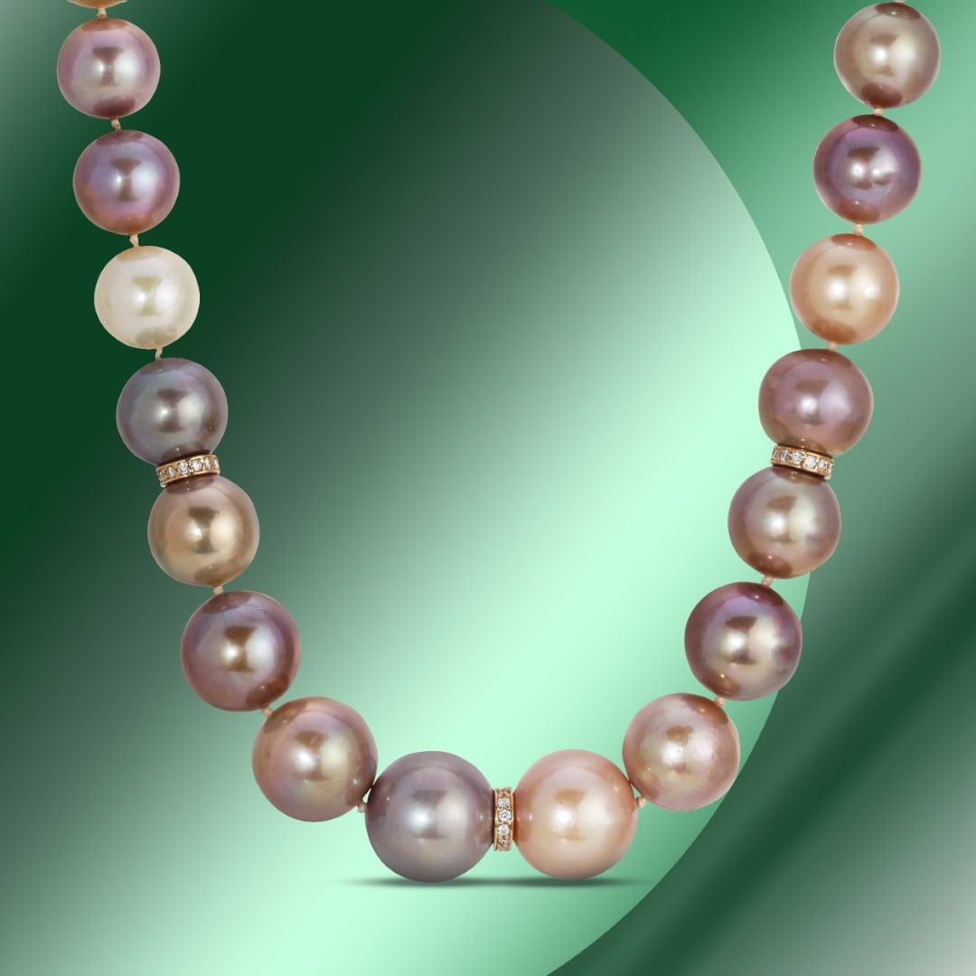 12-15 mm South Sea & Tahitian Pearls Necklace (1 of 4)