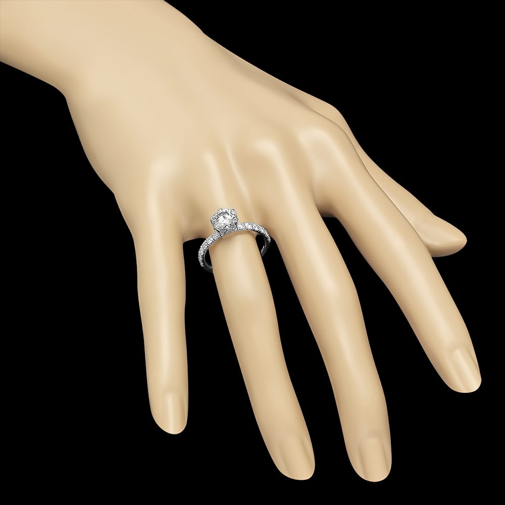 14K Gold 1.51ct Diamond Ring - 4